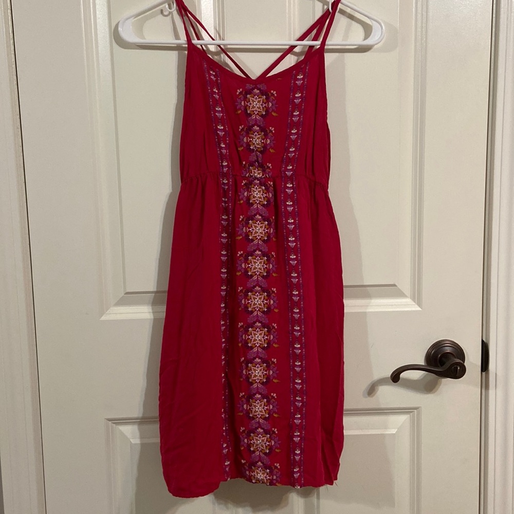 Dark hot pink dress